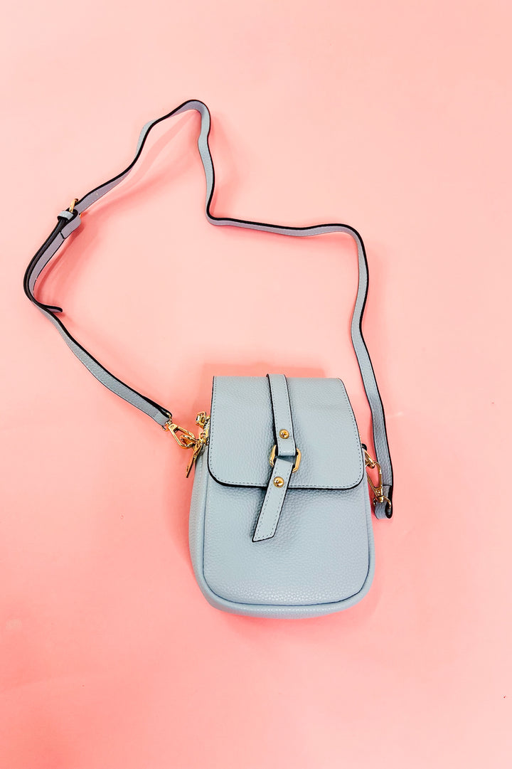 Summer Dual Zip Compartment Crossbody w/ Snap Closure