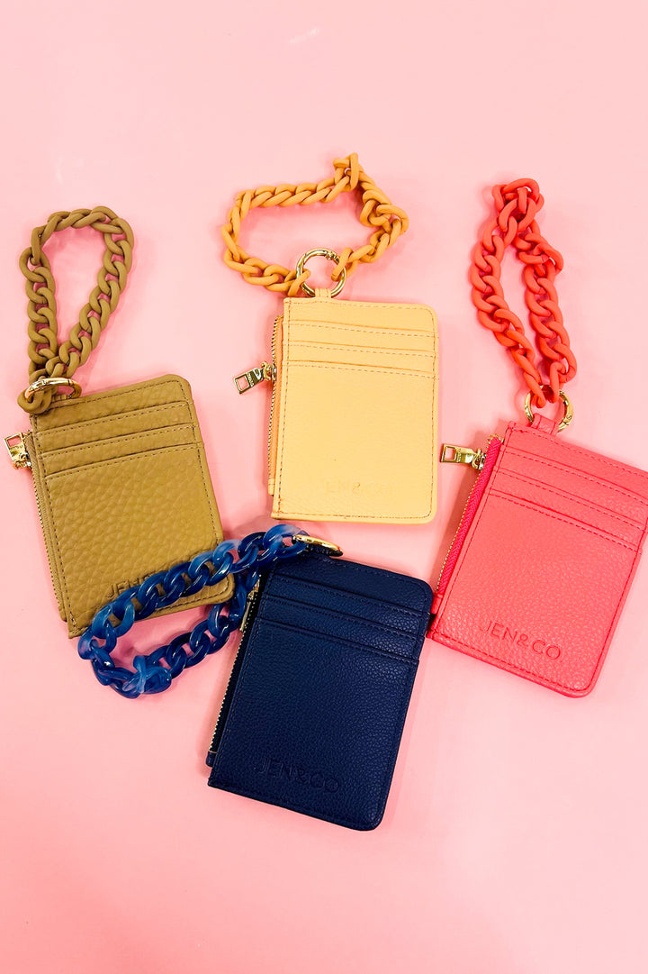 Rhodes Quilted Wallet w/ Chain Bangle