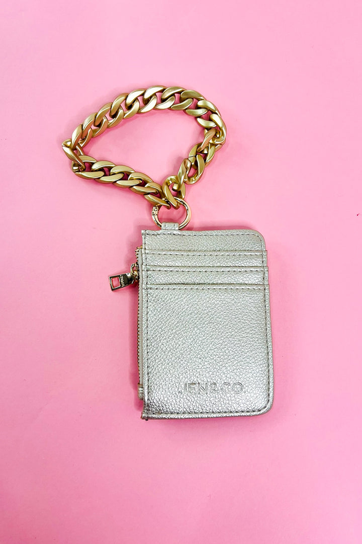 Rhodes Quilted Wallet w/ Chain Bangle