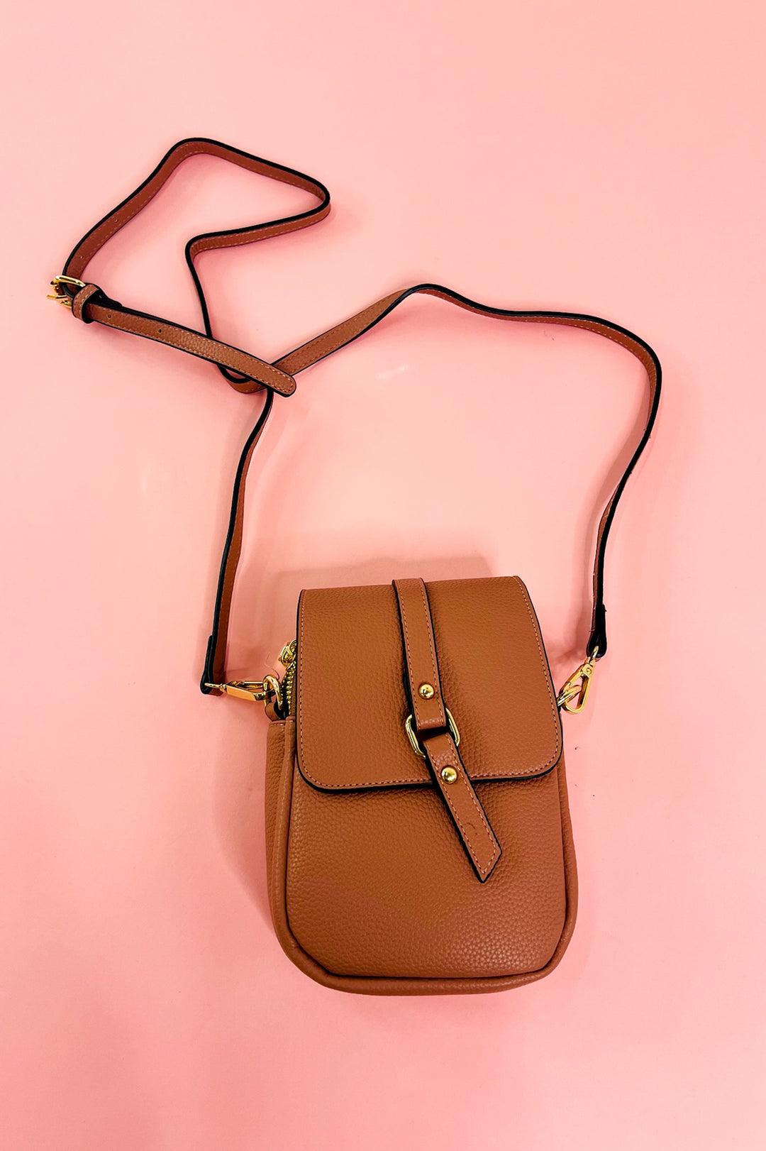 Summer Dual Zip Compartment Crossbody w/ Snap Closure