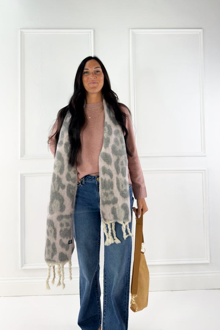 Wool Blend Classic Crewneck Sweater Top