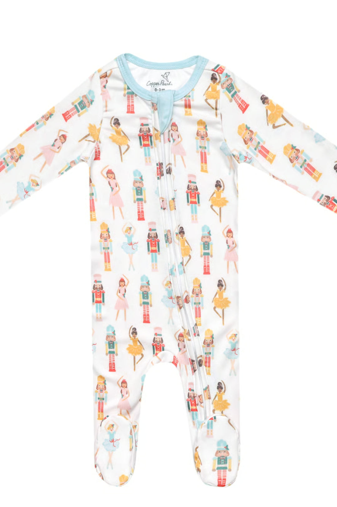 Juliet Zip Up Footie Pajamas | Copper Pearl