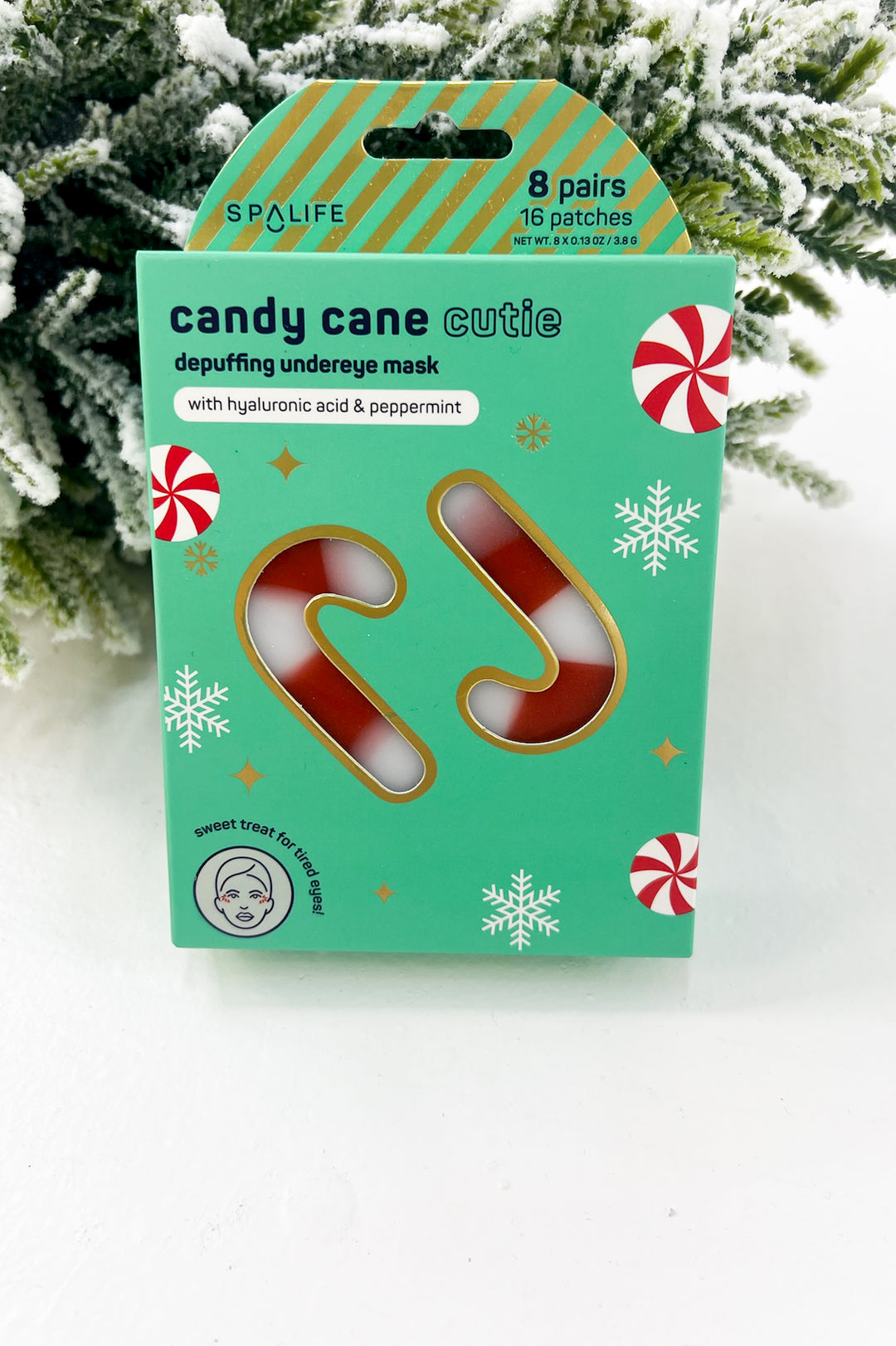 Christmas Holiday Candy Cane Cutie Depuffing Undereye Masks