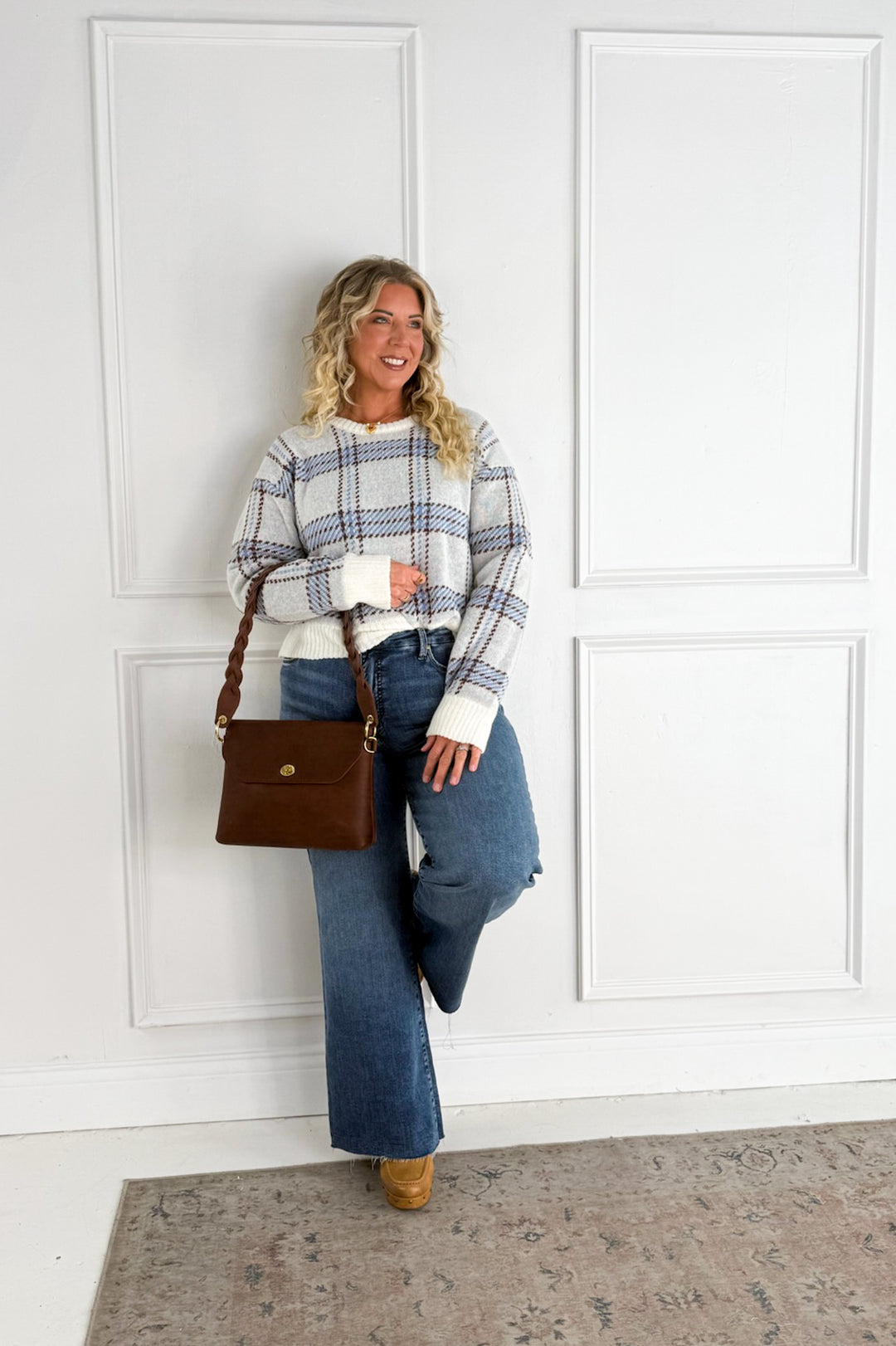 Z Supply Junction Plaid Sweater