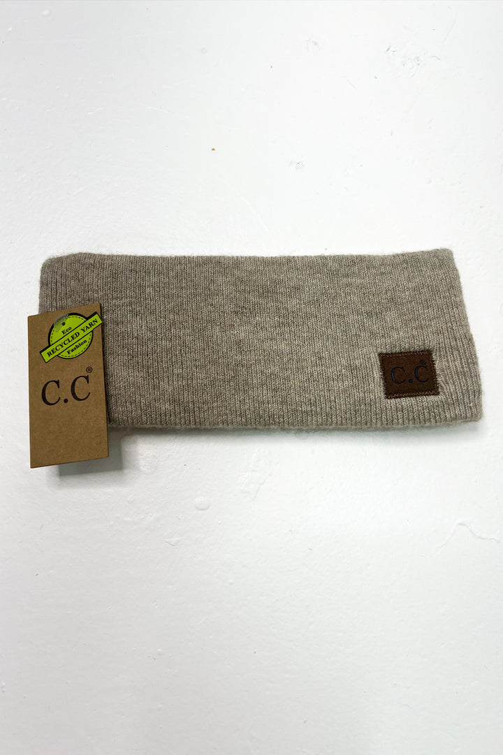 C.C Heather Knit Plain Head Wrap