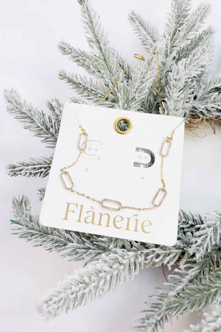 Burnisse 18K Gold Non-Tarnish Dainty Chain Necklace