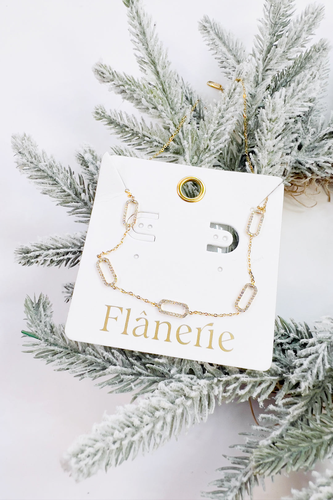 Burnisse 18K Gold Non-Tarnish Dainty Chain Necklace