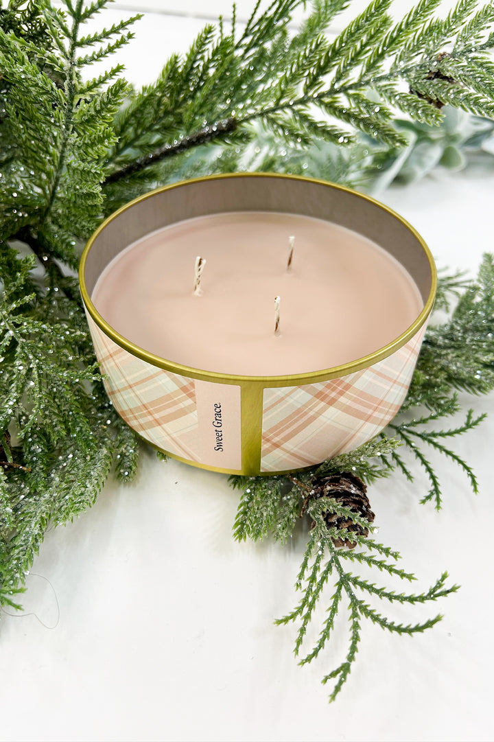 Holiday 3 Wick Candle | Sweet Grace