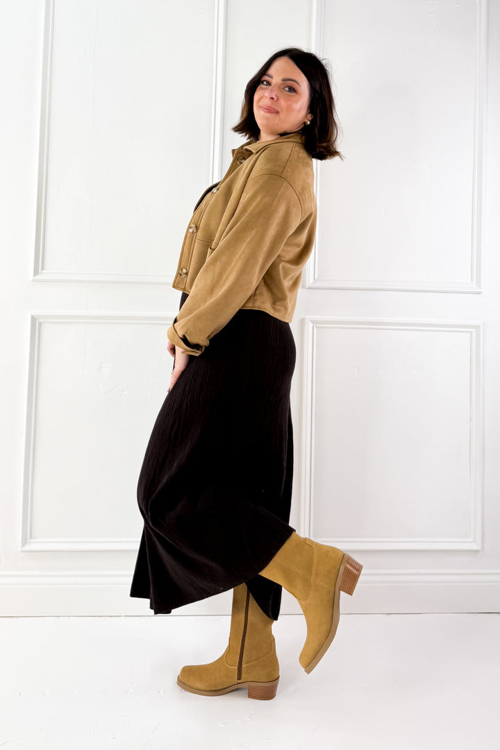 Z Supply Elba Midi Ribbed Sleeveless Sweater Dress