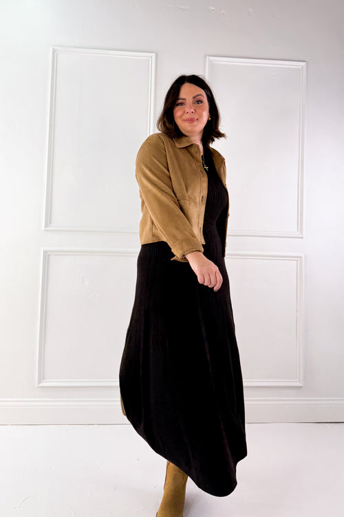 Z Supply Elba Midi Ribbed Sleeveless Sweater Dress