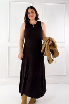 Z Supply Elba Midi Ribbed Sleeveless Sweater Dress