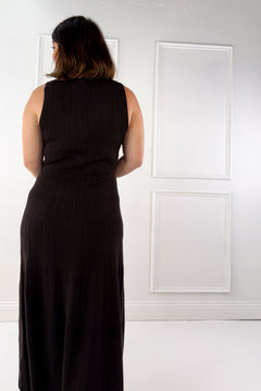 Z Supply Elba Midi Ribbed Sleeveless Sweater Dress