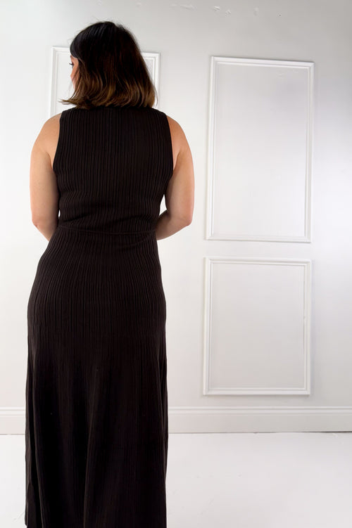 Z Supply Elba Midi Ribbed Sleeveless Sweater Dress