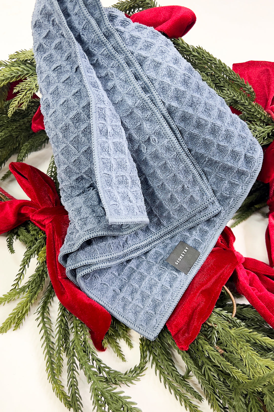 Midnight Blue Waffle Washcloth Set