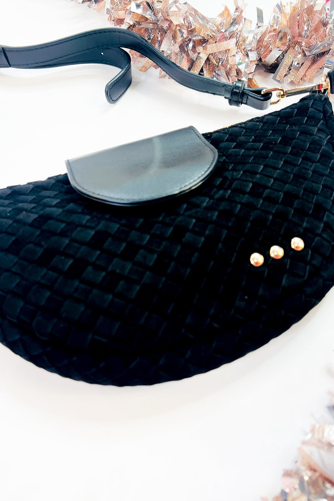 Selena Suede Flap Crossbody