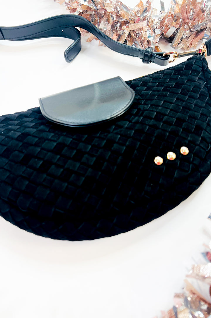 Selena Suede Flap Crossbody