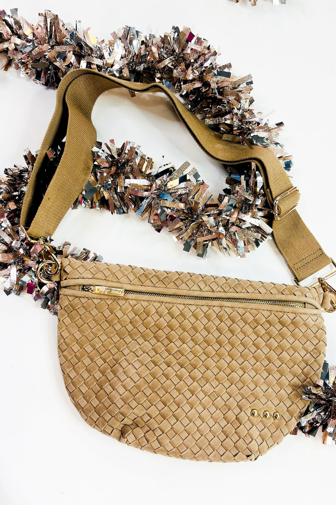 Suede Westlyn Woven Bum Bag