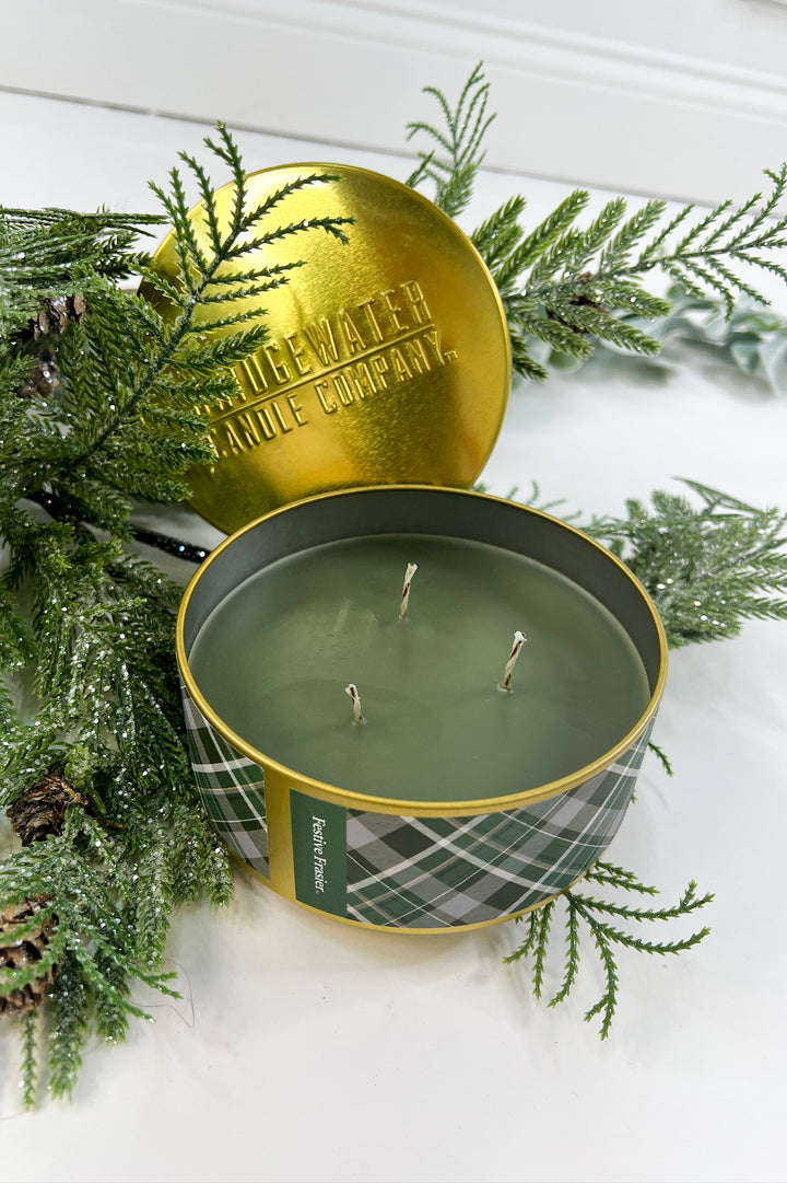 Holiday 3 Wick Candle | Festive Frasier