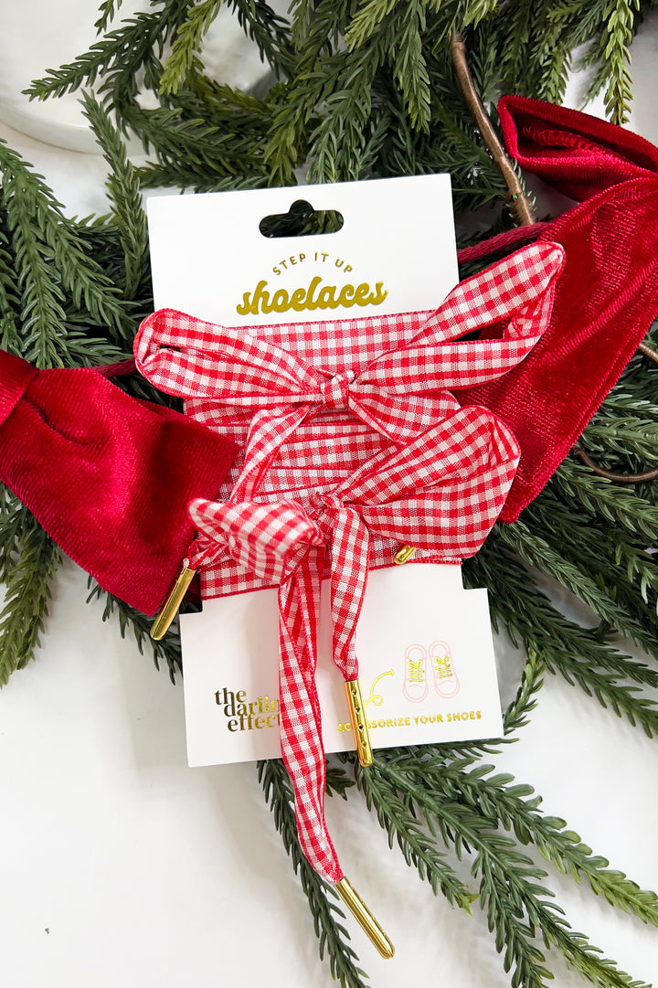 Step It Up Gingham Shoelaces