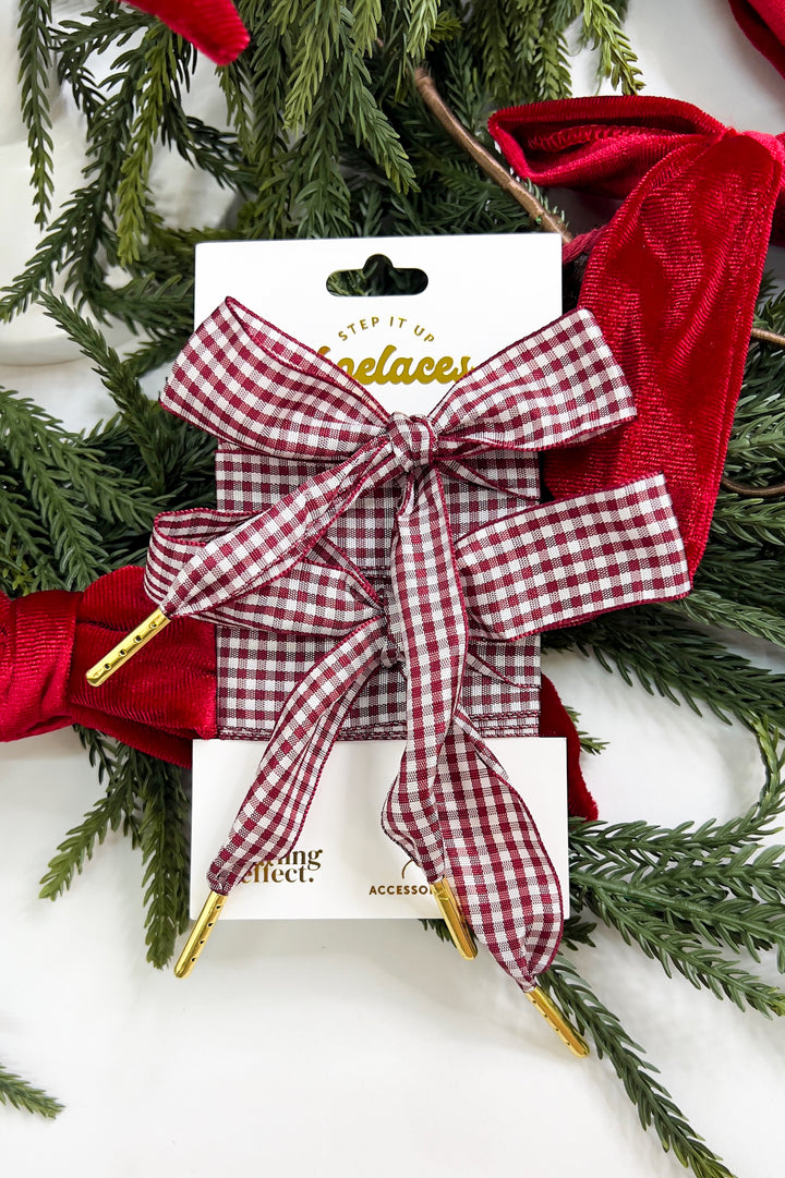 Step It Up Gingham Shoelaces