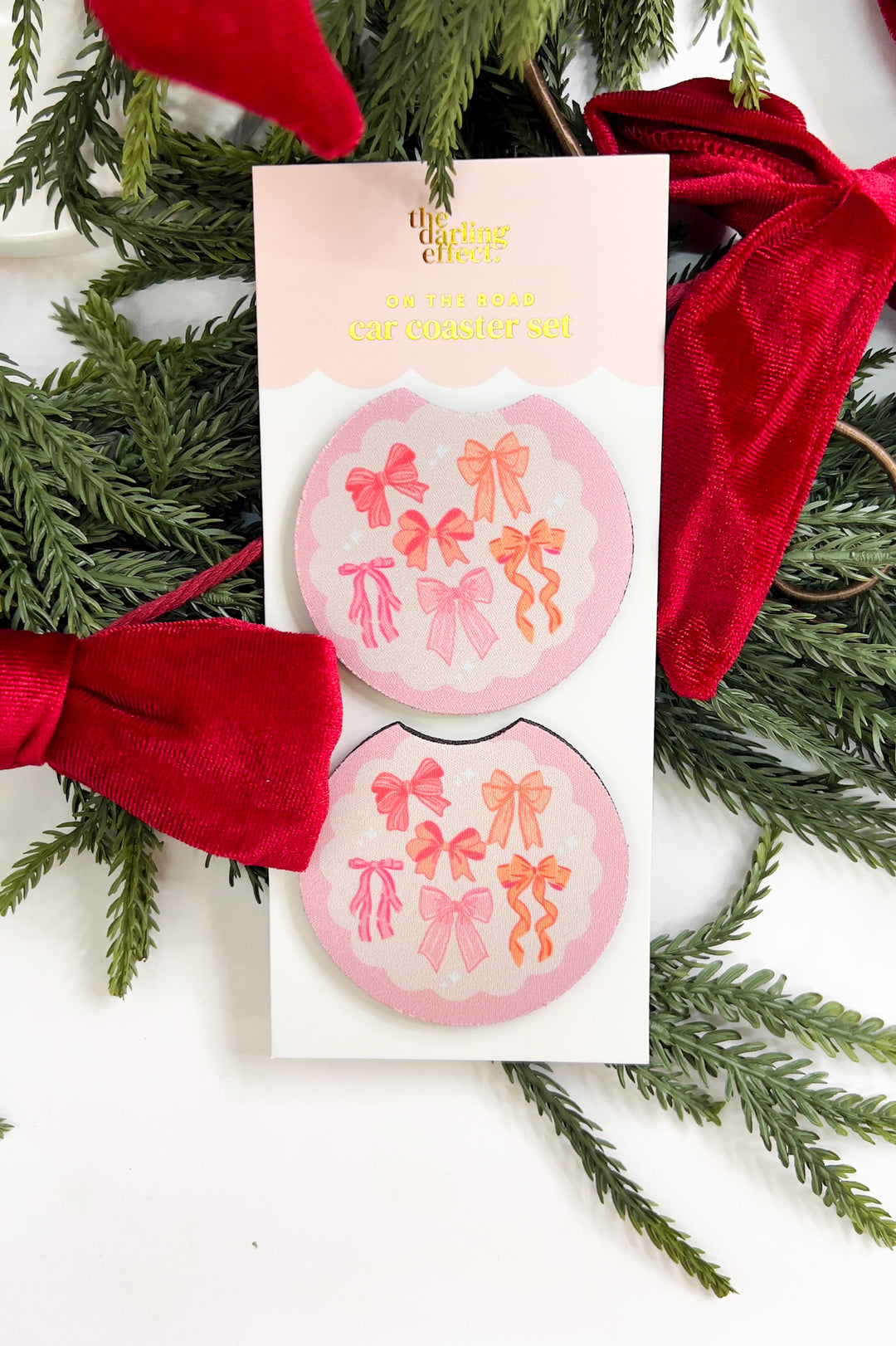 On the Road Car Coaster Set-Blushing Bows