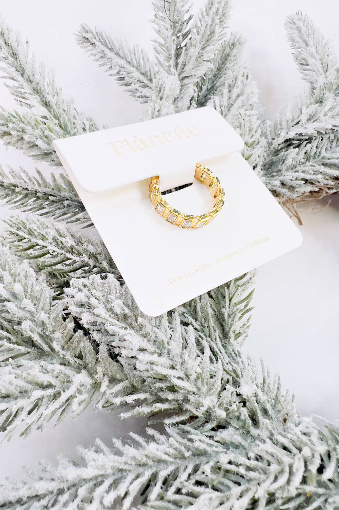 Sterling Gold Non-Tarnish Gold Rhinestone Ring