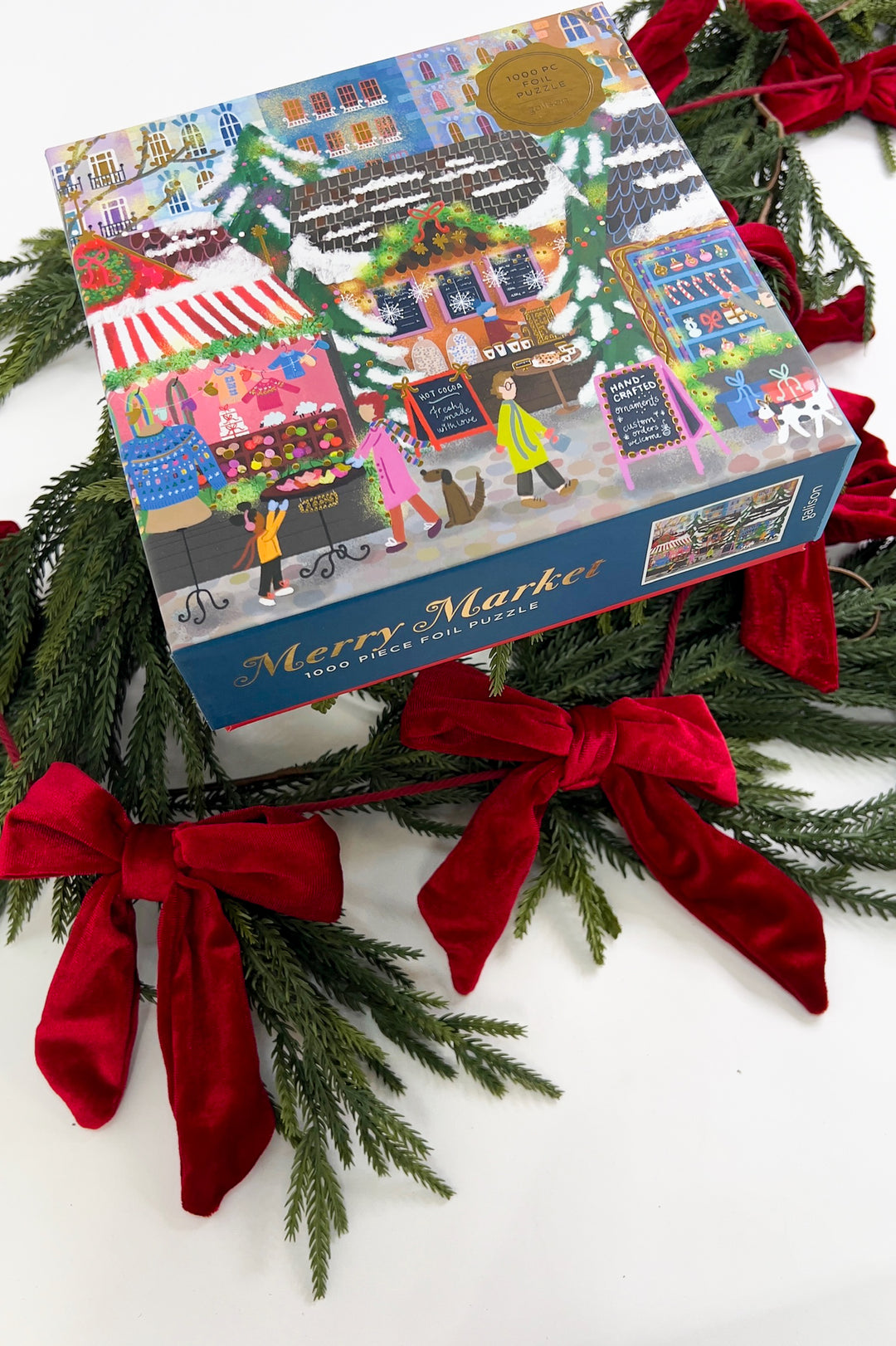 Joy Laforme Merry Market 1000 Piece Foil Puzzle