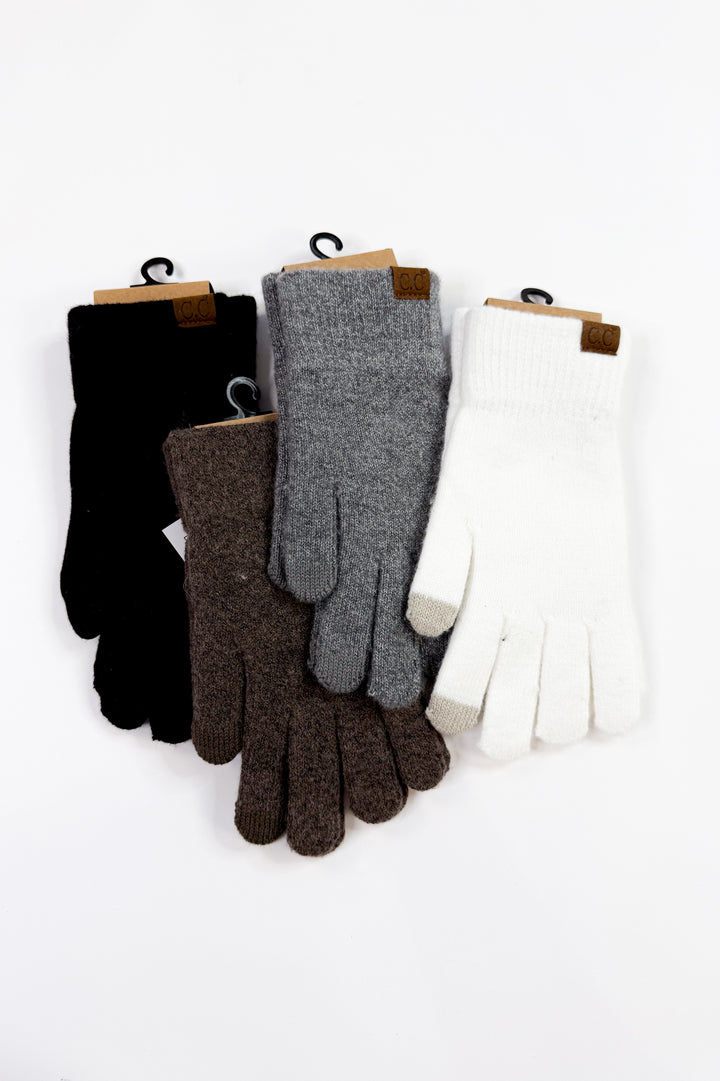 C.C Soft Cashmere Wool Blend Gloves
