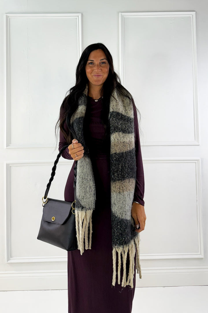 Vintage Plum Knit Pencil Skirt