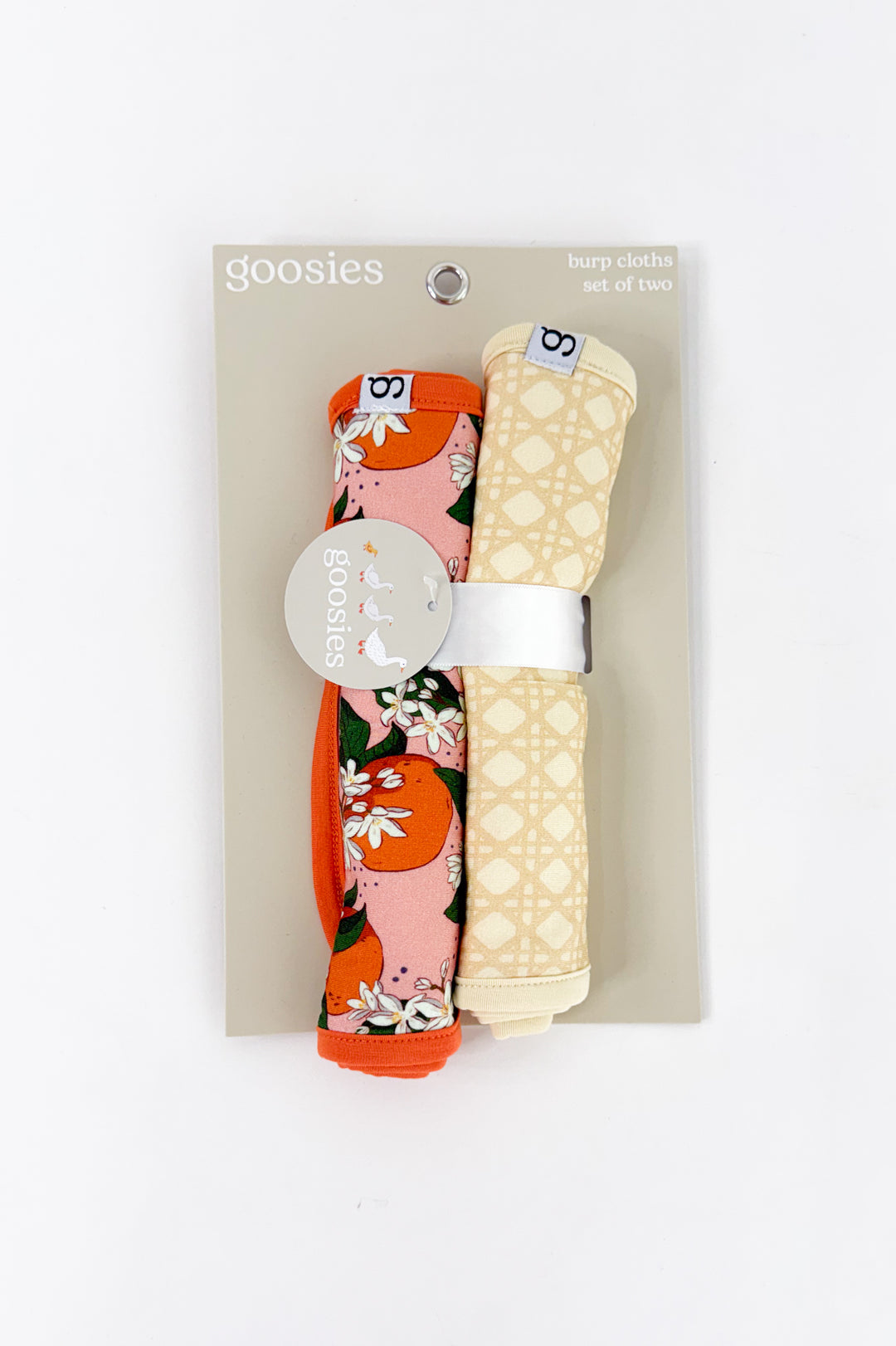 Orange Blossoms Burp Cloth Set