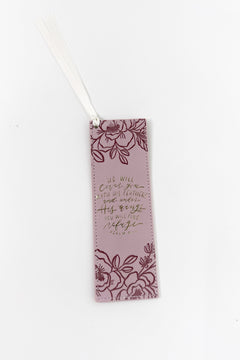Covered in His Feathers Faux Leather Bookmark