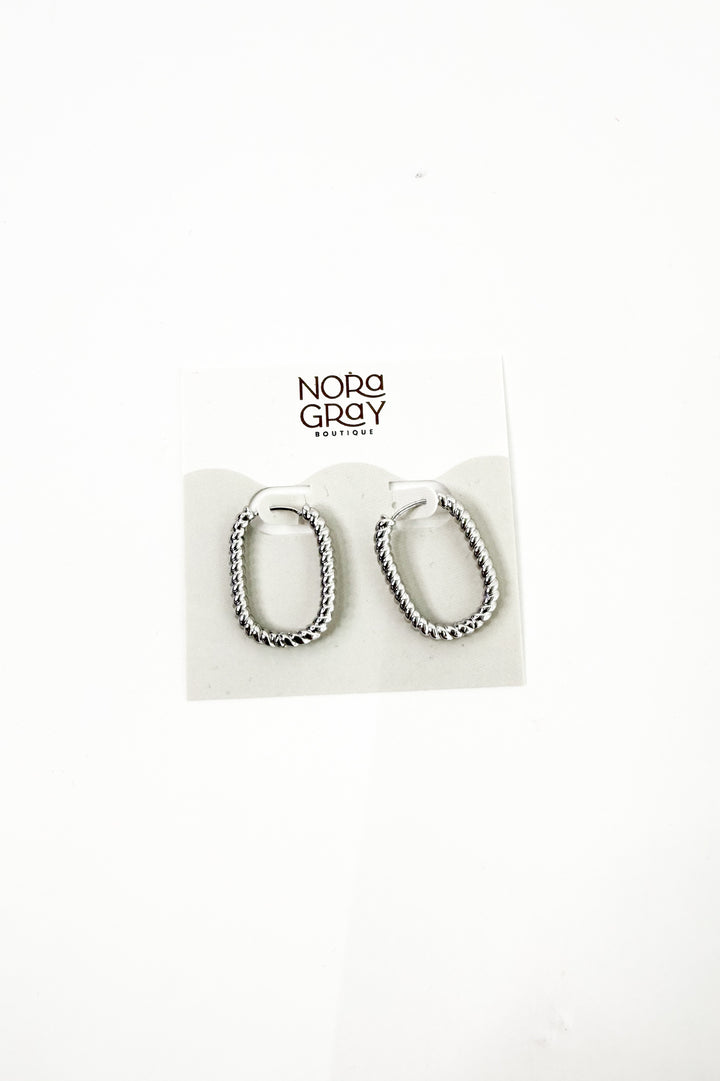 Gold Dipped U Shaped Twist Earrings