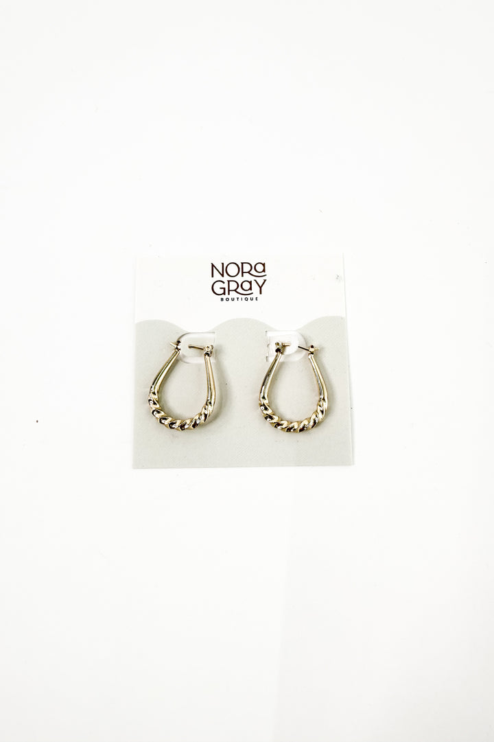 Gold Dipped Twist Hoops