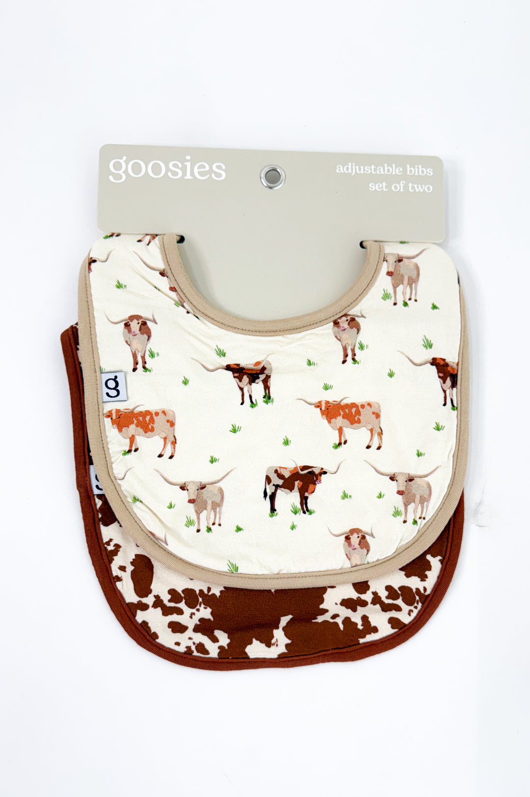 Longhorn Cows Bib Set