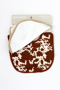 Longhorn Cows Bib Set