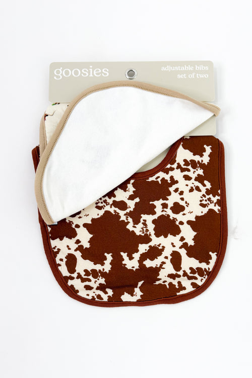 Longhorn Cows Bib Set