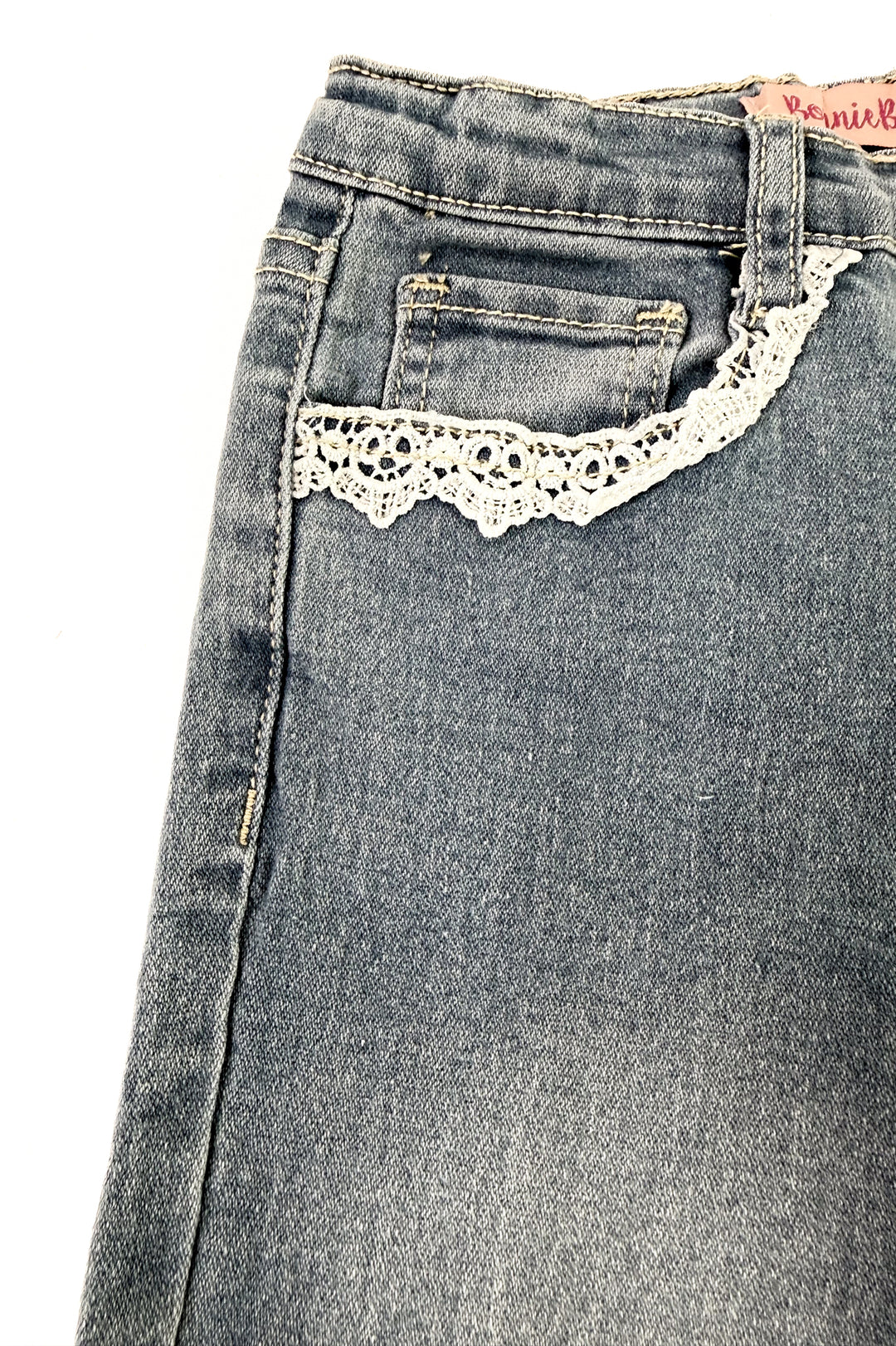 Girl's Flare Leg Denim with Crochet