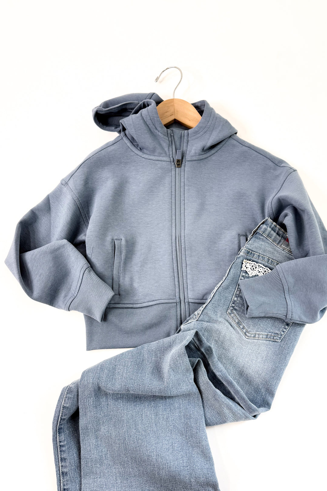 Girl's Scuba Full Zip Everyday Hoodie Jacket