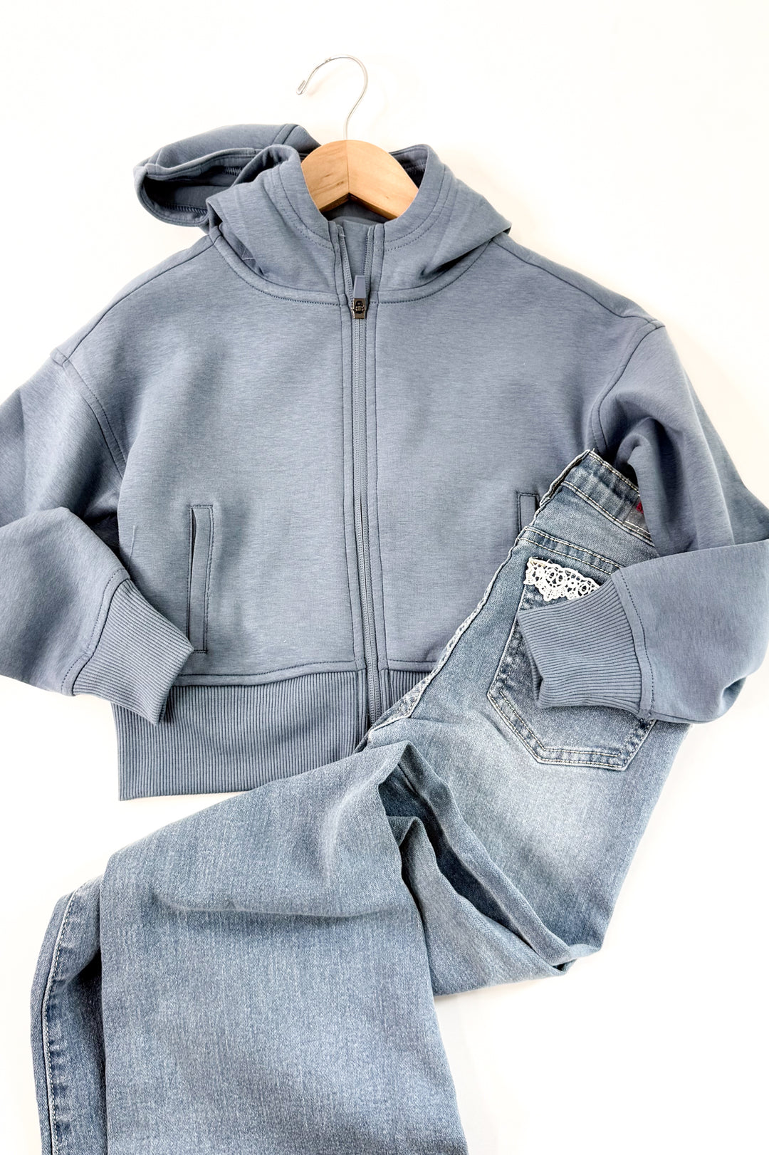 Girl's Scuba Full Zip Everyday Hoodie Jacket