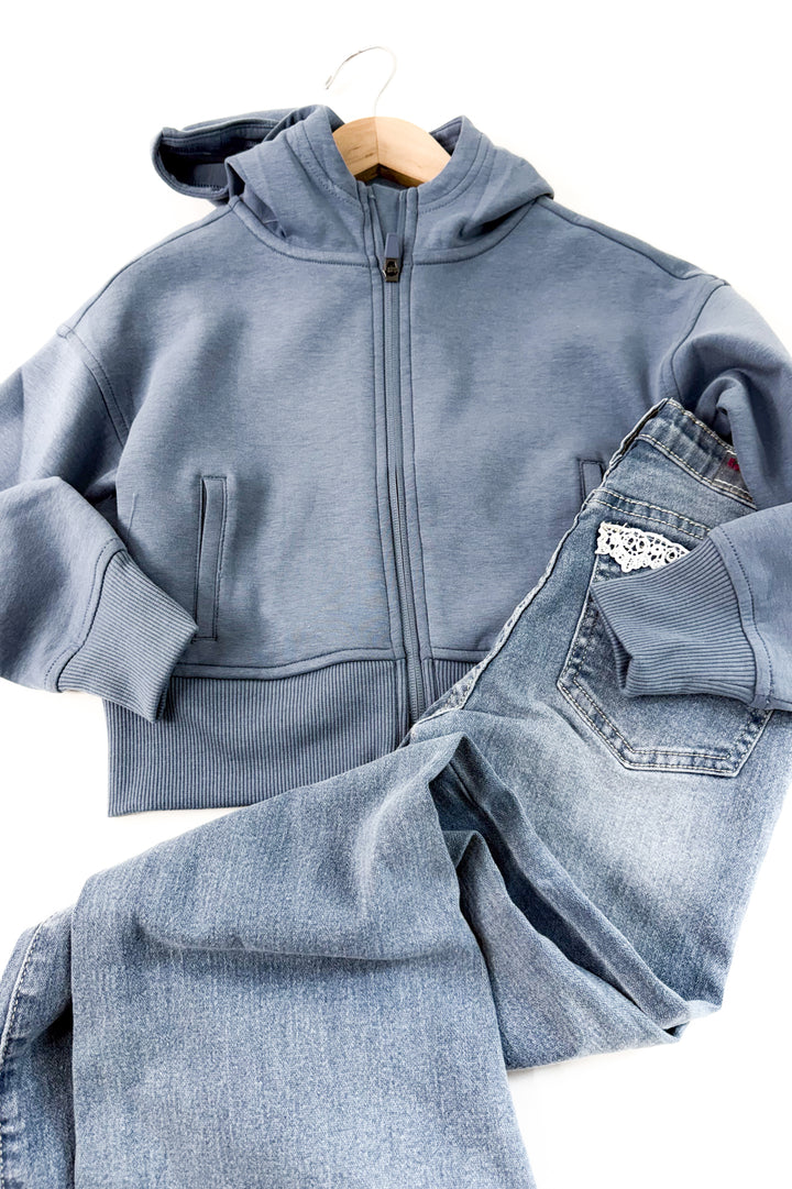 Girl's Scuba Full Zip Everyday Hoodie Jacket