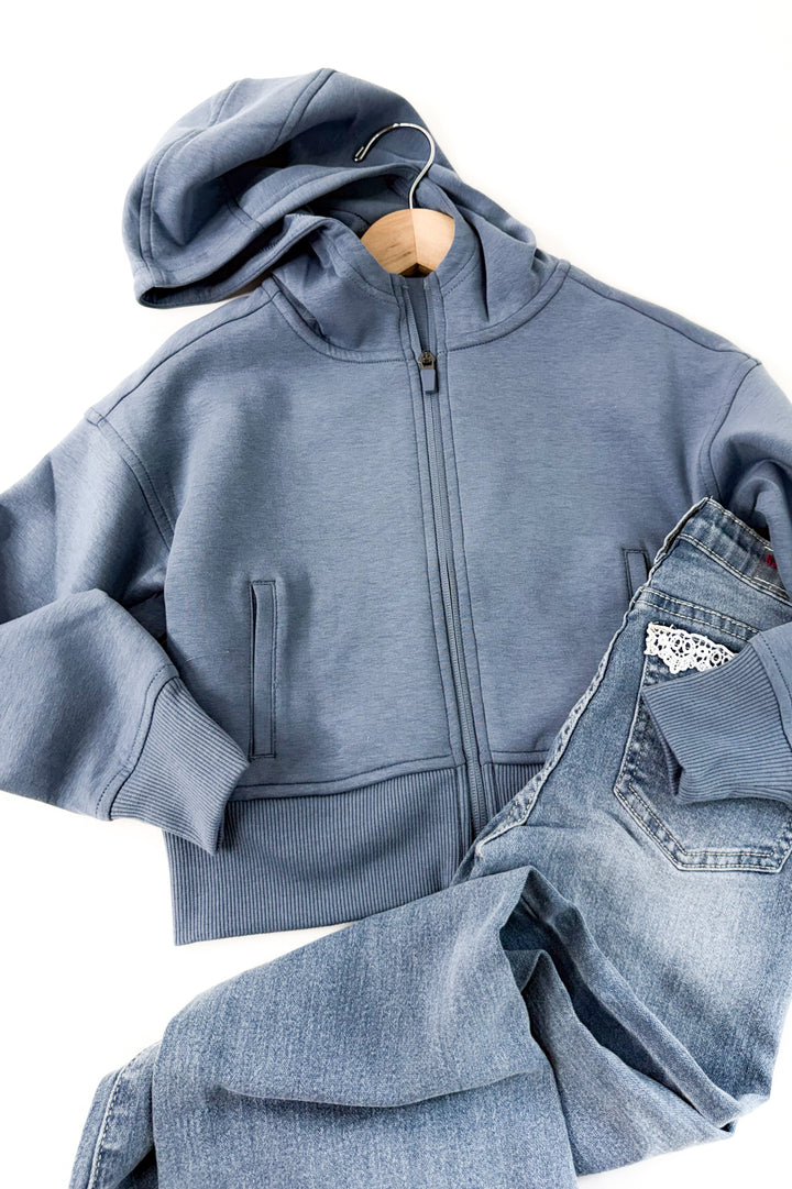 Girl's Scuba Full Zip Everyday Hoodie Jacket