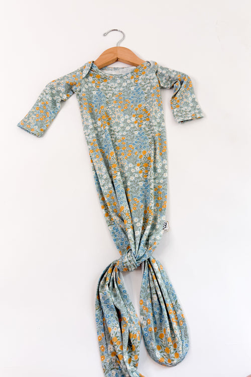 Blue Meadows Knotted Gown
