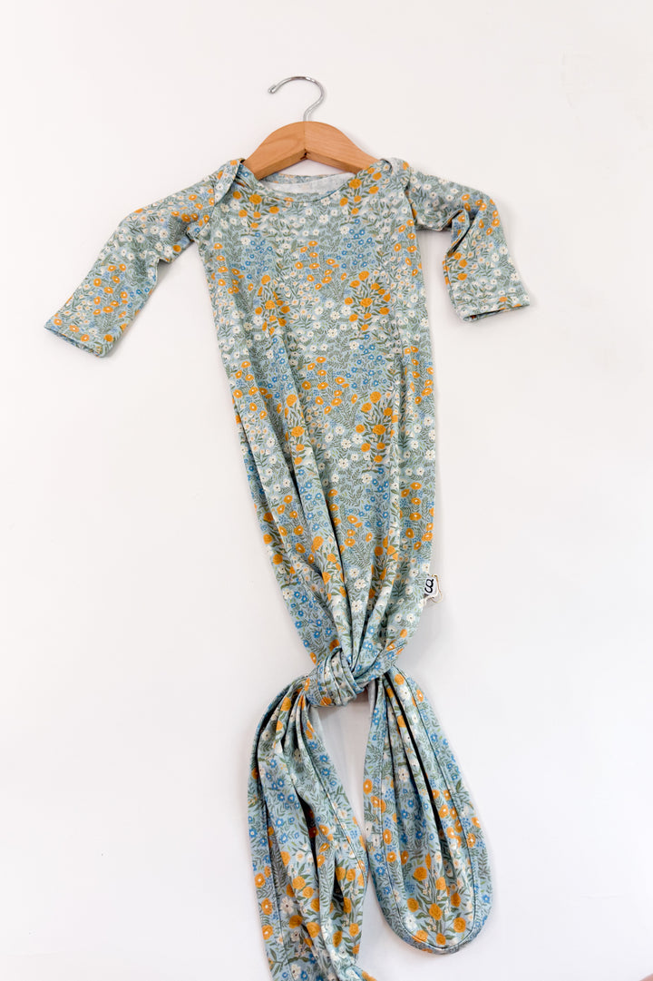 Blue Meadows Knotted Gown