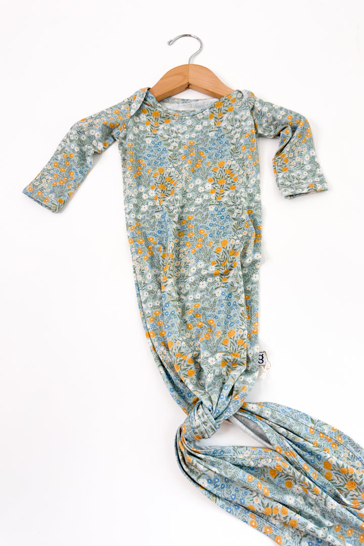 Blue Meadows Knotted Gown