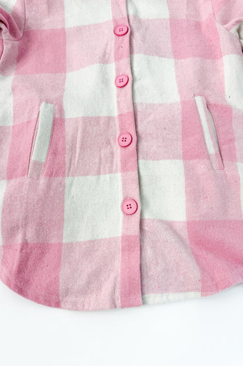 Girl's Plaid Flannel Shacket