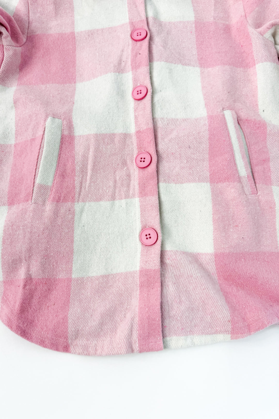 Girl's Plaid Flannel Shacket