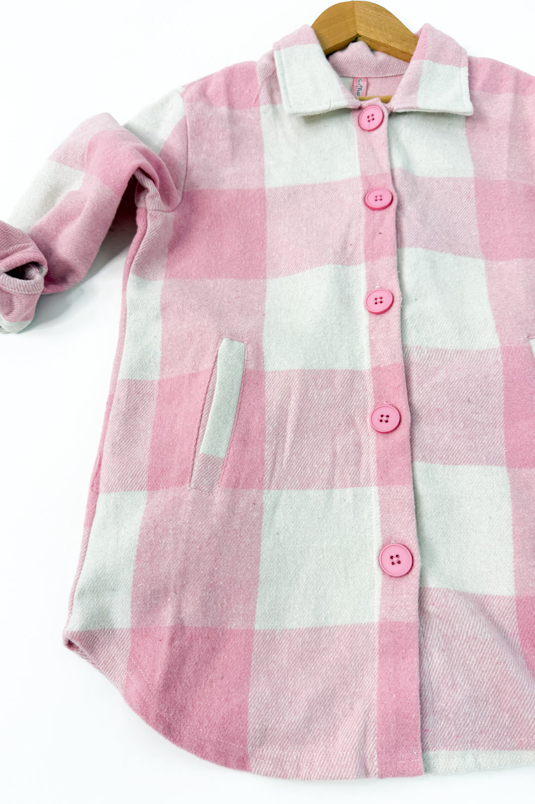 Girl's Plaid Flannel Shacket