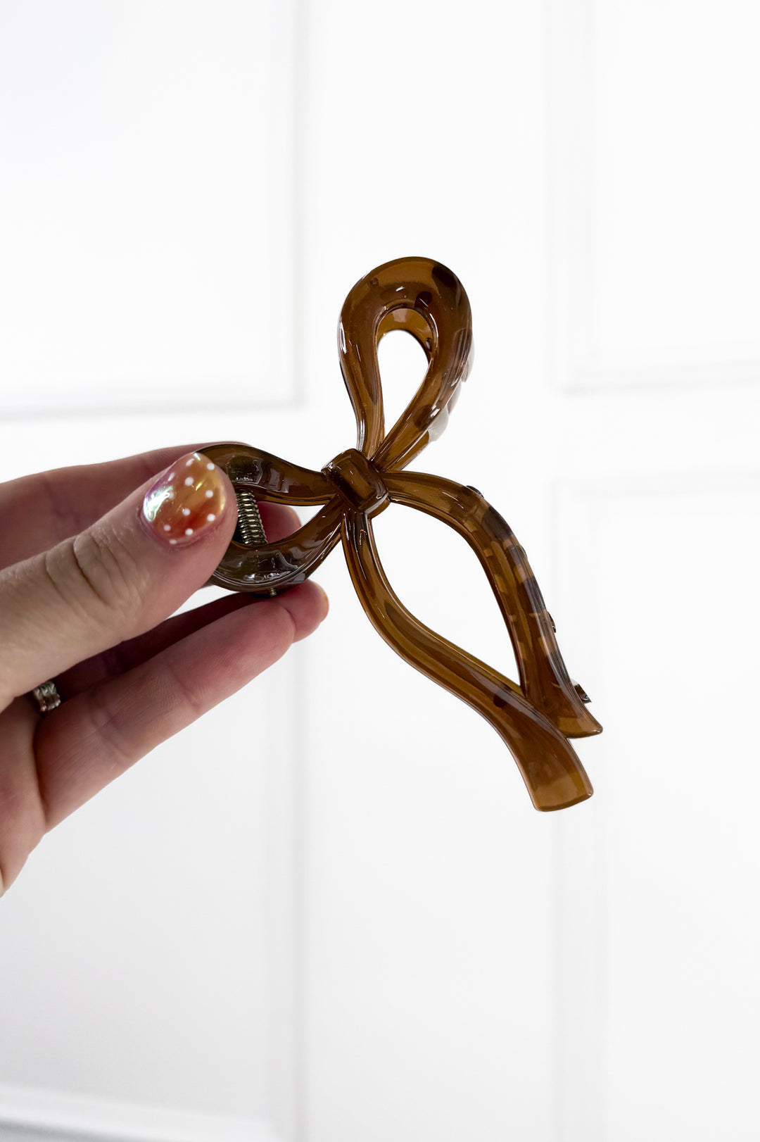 Brown Bow Clip