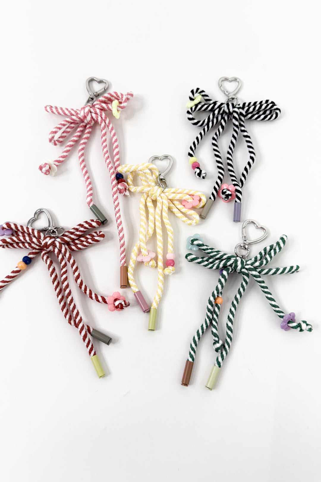 Woven Bow Keychain Charm