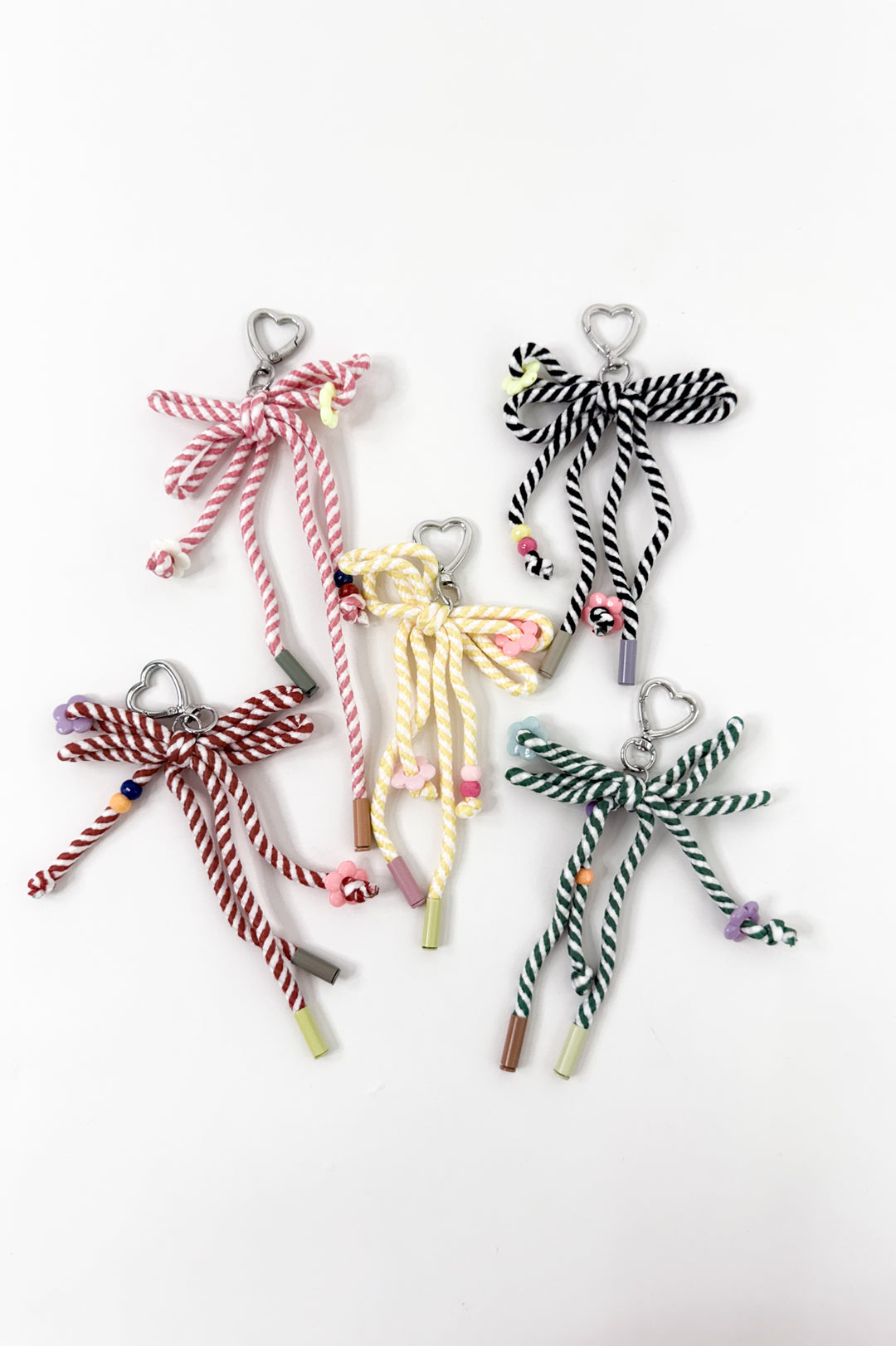 Woven Bow Keychain Charm